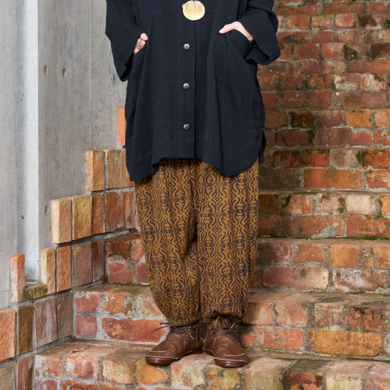 Cotton Block Print Harem Pants