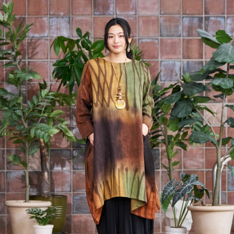 Cotton Hand Brushed Dress
