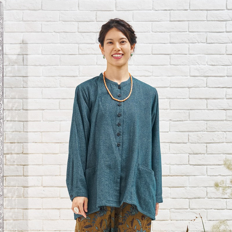 Cotton Melange Blouse