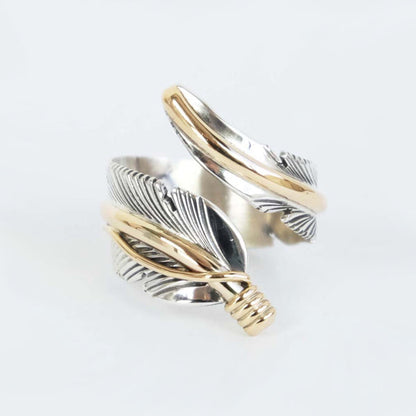 Feather Adjustable Ring by Harvey Mace