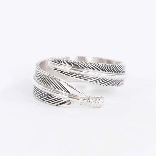 Feather Adjustable Ring by Harvey Mace