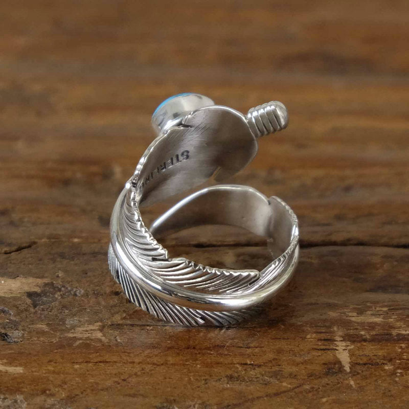 Feather Adjustable Ring by Harvey Mace – MALAIKA worldwide store