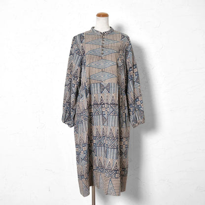 Geometric Triangle Square Print Dress