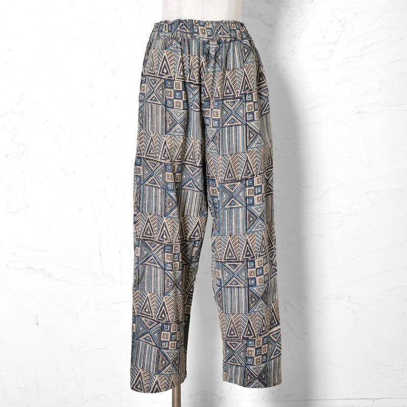Geometric Triangle Square Print Pants