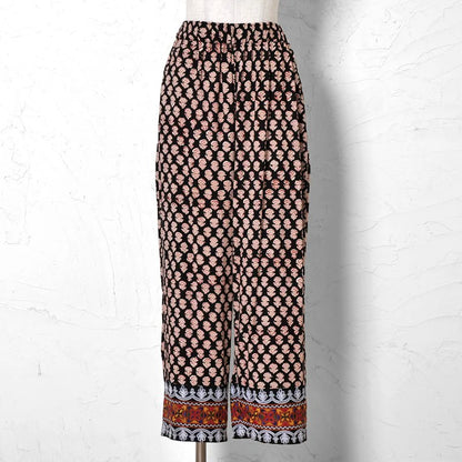 Afghan Style Embroidery + Print Pants