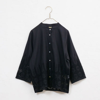 Cotton Hem Lace Blouse