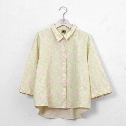 Leaf Embroidery Shirt