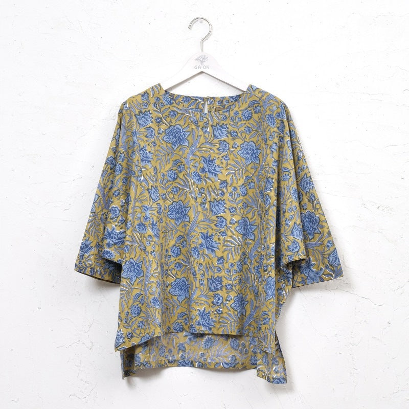 Floral Block Dolman Pullover