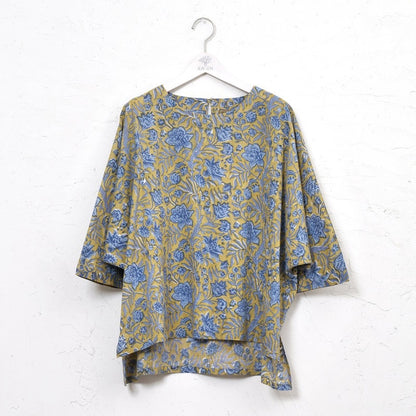 Floral Block Dolman Pullover