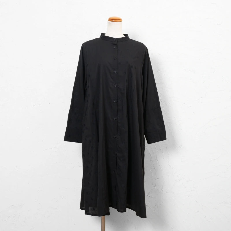 Front-Open Dot Switch Dress