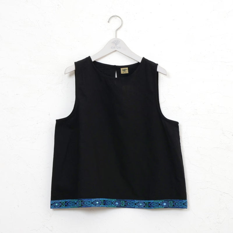 Embroidered Tape Pullover