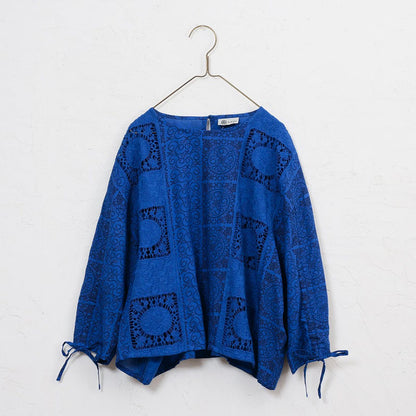 Rayon Lace Print Pullover