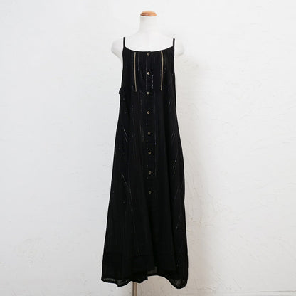 Cotton Lurex Layered Cami Dress
