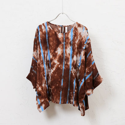 Tie-Dye + Stripe Pullover