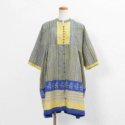Bagru Panel Print Blouse