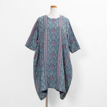 Indigo Print Dress