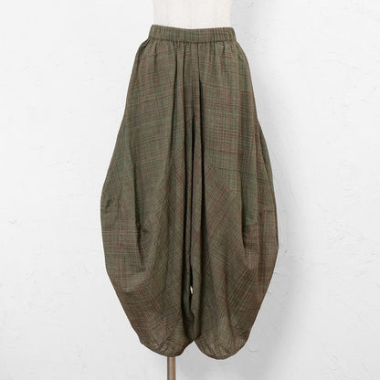 Cotton Hand-Brushing Distorted Pants