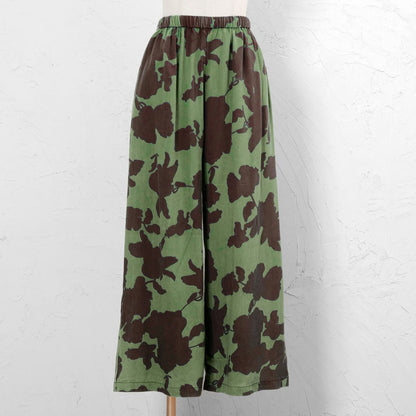 Printed Stone Wash Pants