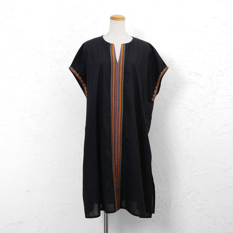 Geometric Embroidery Dress