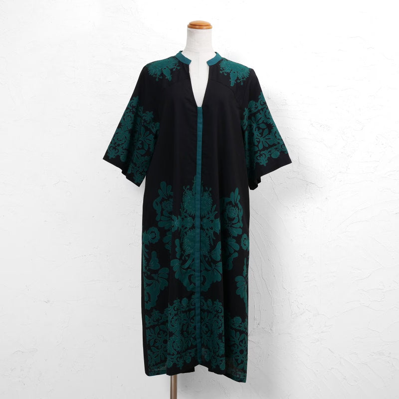 Cotton Big Print Long Blouse