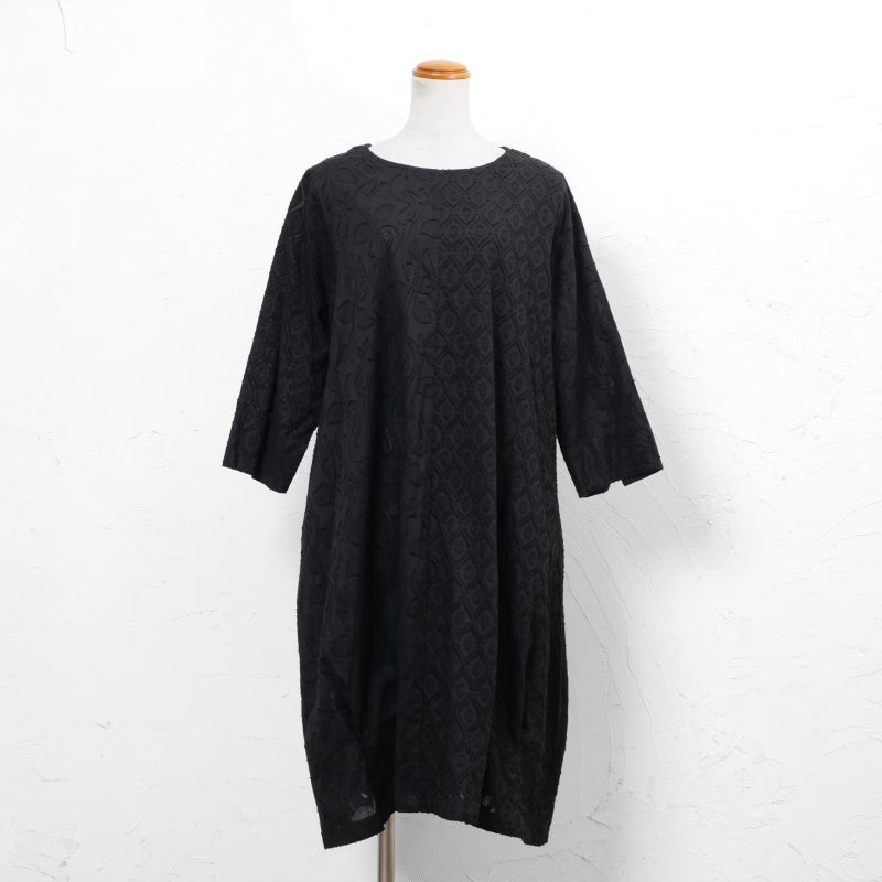 Cotton Jacquard Combo Dress