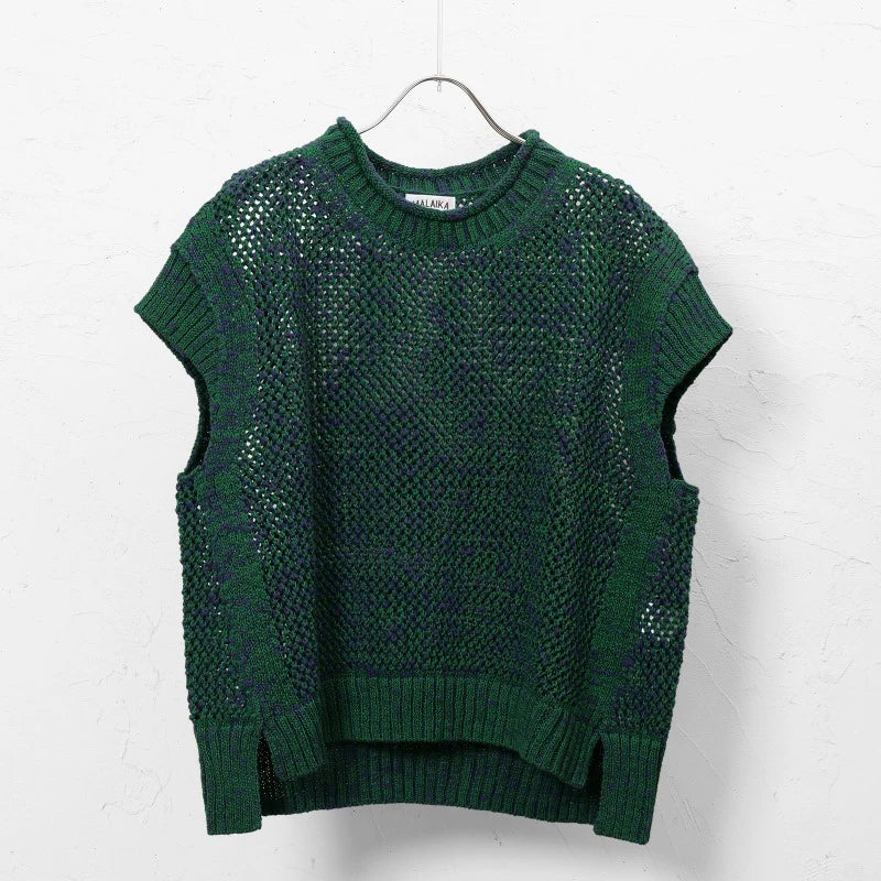 Straw Yarn Mesh Pullover