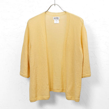 Summer Merino 3/4 Sleeve Cardigan M Size