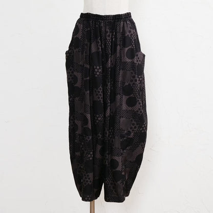 Rayon Dot Print Transformed Pants