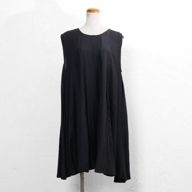 Rayon Vertical Patchwork Volume Tunic Dress