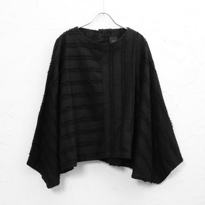 Cotton Cut-Off Poncho Pullover