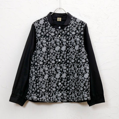 Cotton Small Floral Embroidery Blouse