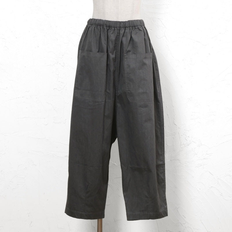 Cotton Pigment-Dyed Sarouel Pants
