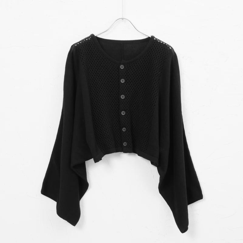 Dot Pattern Knit Cardigan