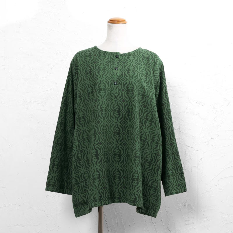 Cotton Block Print Kurta Pullover