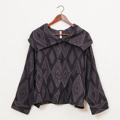 Cotton Ikat Jacquard Jacket N