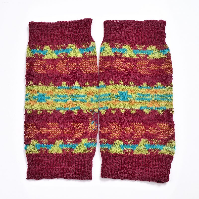 Geometric Border Arm Warmers