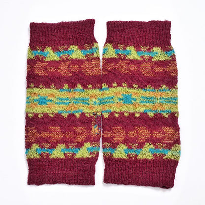 Geometric Border Arm Warmers
