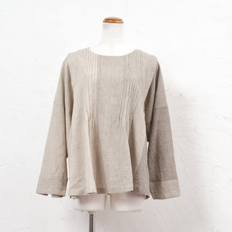 Khadi Stripe Tuck Pullover