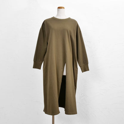 Sweatshirt Slit Dress
