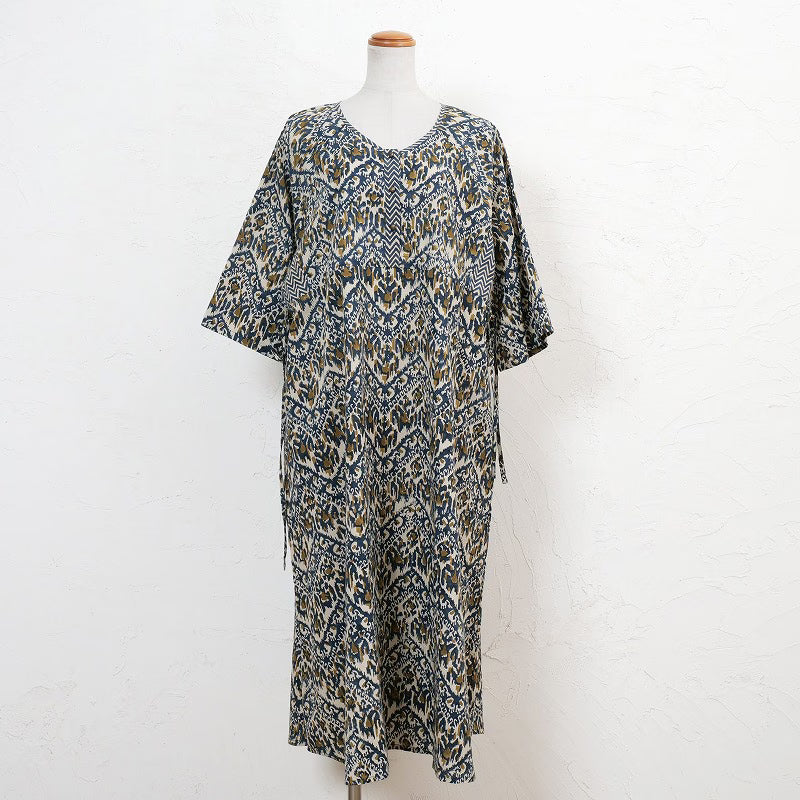 Ikat Zigzag Print Dress