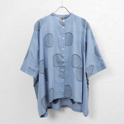 Dot Jacquard Wide Blouse
