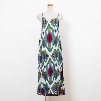 Rayon Ikat Print Cami Dress
