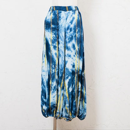 Tie-Dye Stripe Pants