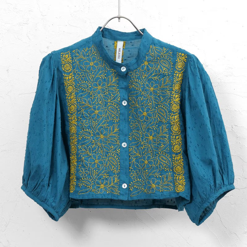 Lakhnavi Embroidery Short Blouse