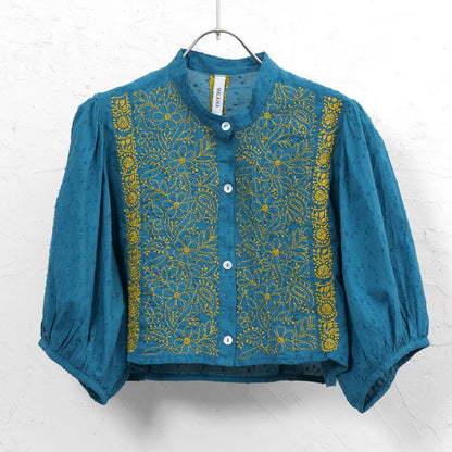 Lakhnavi Embroidery Short Blouse