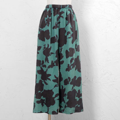 Printed Stone Wash Pants