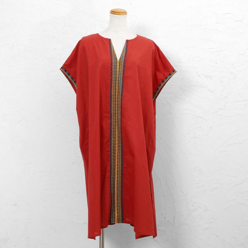 Geometric Embroidery Dress