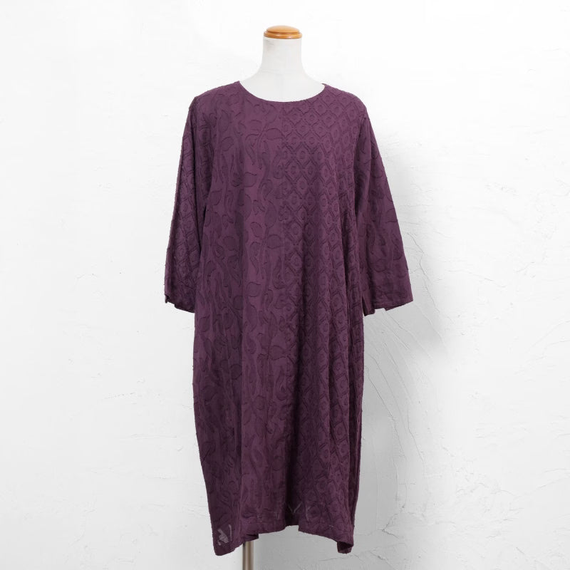 Cotton Jacquard Combo Dress