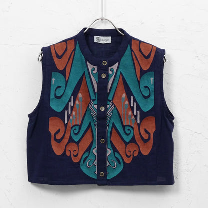 Cotton Egyptian Embroidery Vest