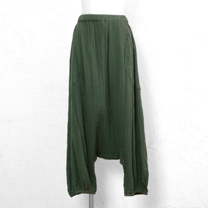 Cotton Double Gauze Sarouel Pants